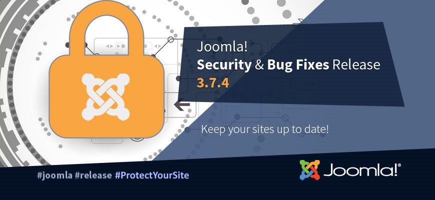 Закрытие критических уязвимостей безопасности в релизе Joomla 3.7.4