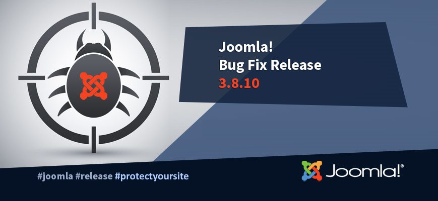 Исправление багов и уязвимостей в релизе Joomla 3.8.10