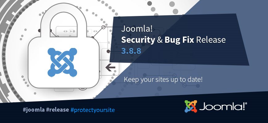 Релиз безопасности и функциональности Joomla 3.8.8