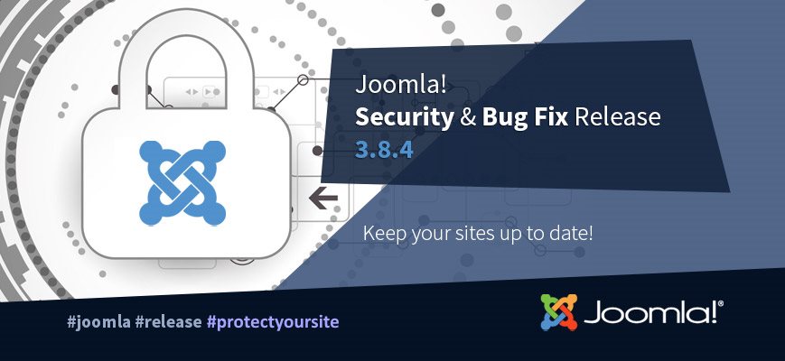 Релиз безопасности и функциональности Joomla 3.8.4