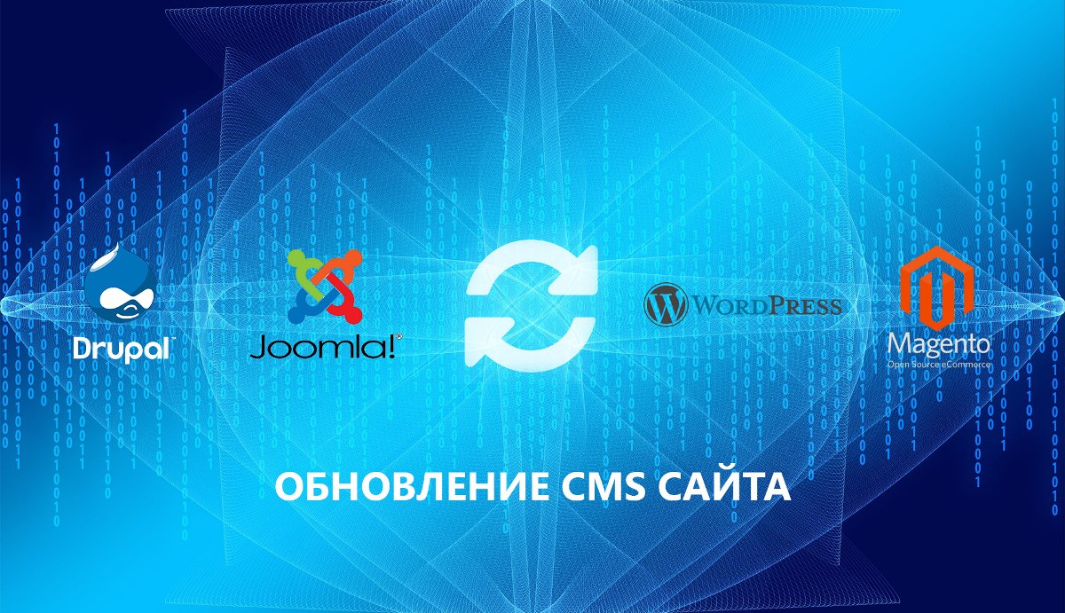 Обновление CMS Joomla, Wordpress, Drupal, Magento, ModX
